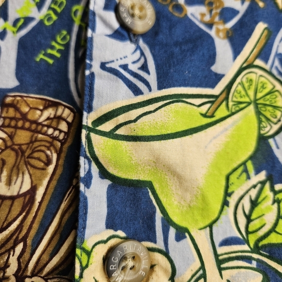 Jimmy Buffet's Margaritaville Men's XL Short Sleeve Button Down Shirt Tropical - Picture 4 of 11